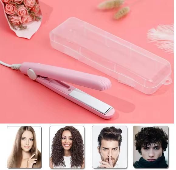 2-in-1 Mini Hair Straightener and Curler