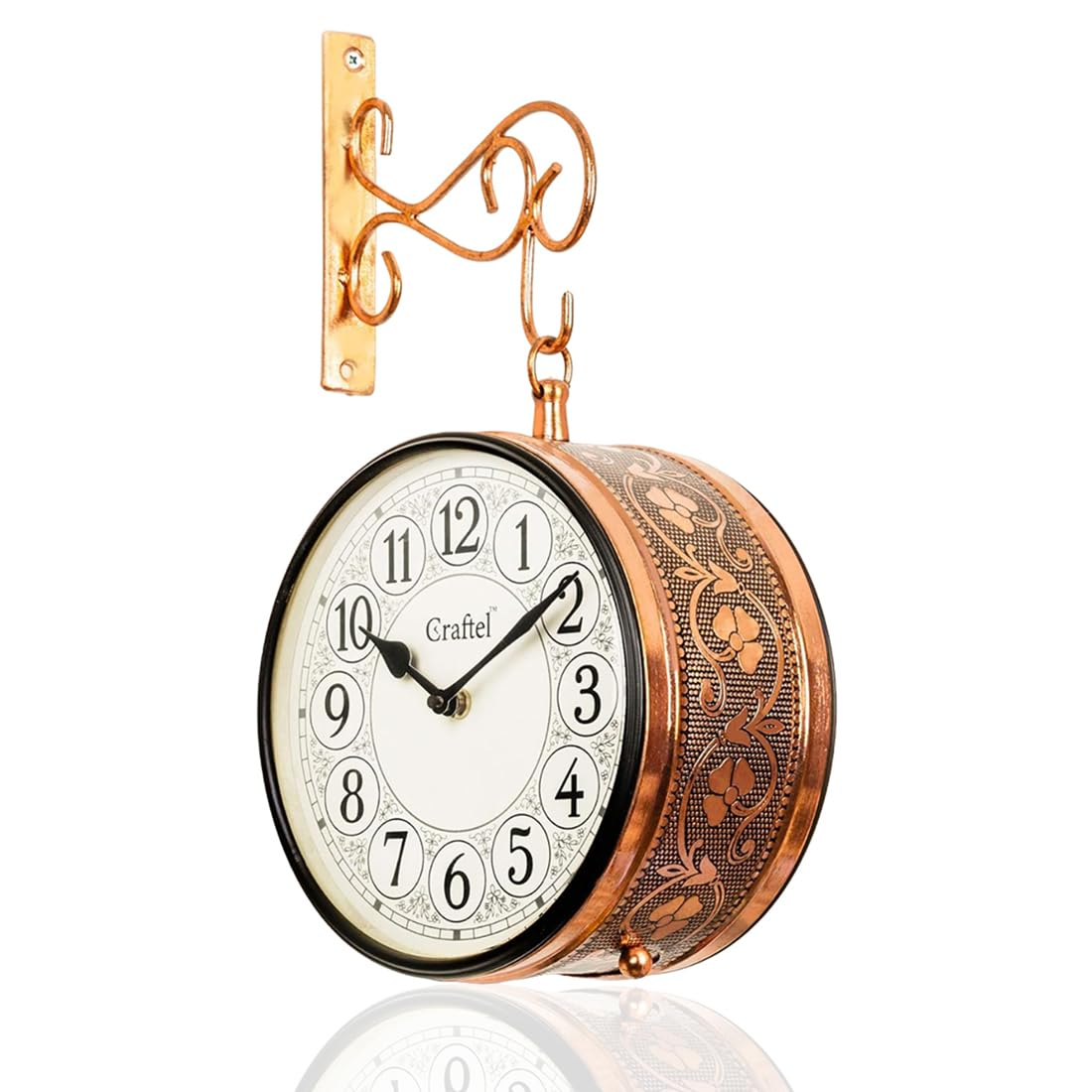 Premium Vintage Double-Sided Wall Clock