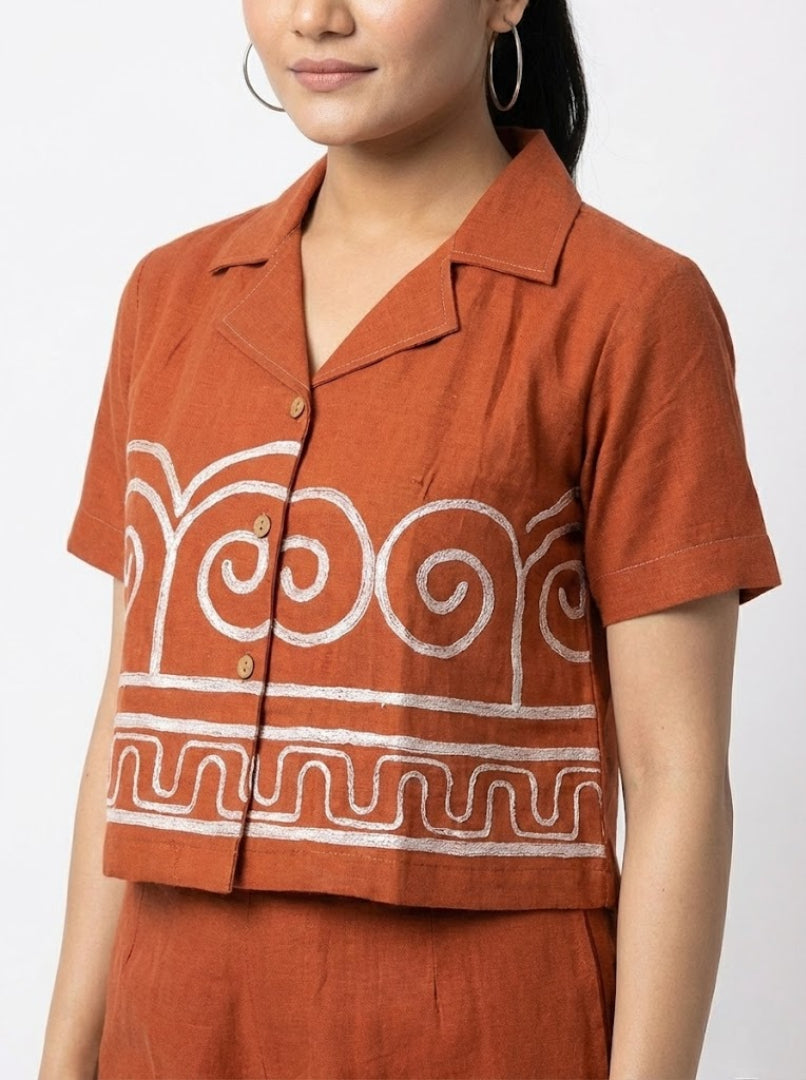 Stylish Comfortable Lounge Co-Ord Set for Women with Round Neck & 3/4th Sleeves